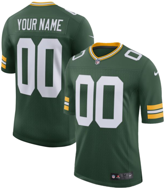 Men's Green Bay Packers Active Player Custom Green 2025 Vapor Untouchable Limited Stitched Football Jersey